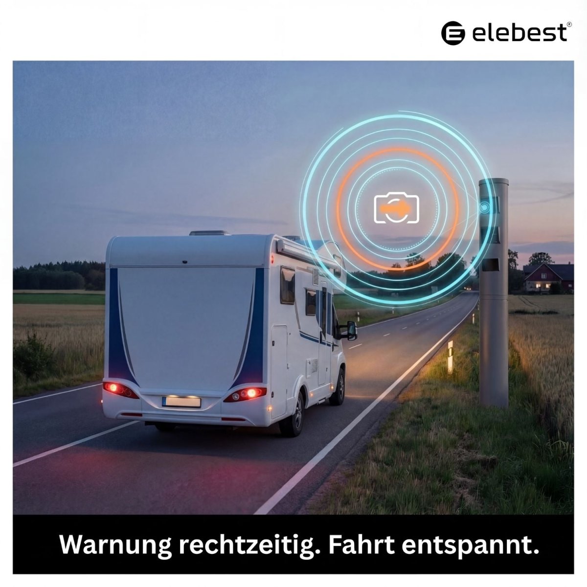 Elebest 90 Camper Edition – 9 Zoll Navi für Wohnmobil & PKW (Europa Karten) Auto Navi mit Bluetooth Einfache Bedienung