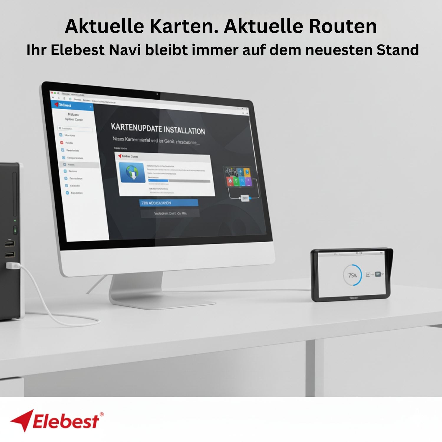 Elebest City 90+ Navi Das ultimative 9Zoll Navigationsgerät Elebest 9 Zoll Navi LKW Navi