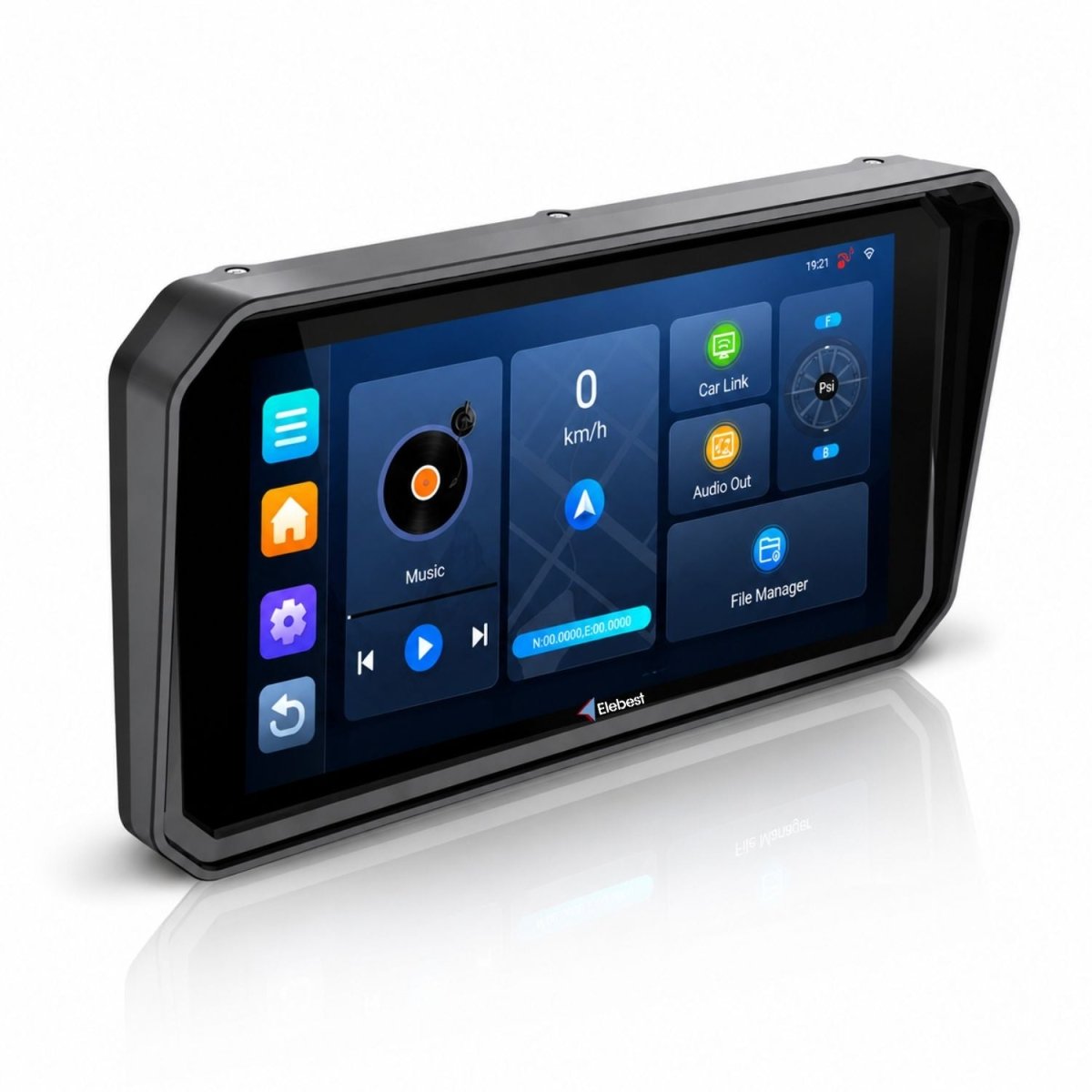 Elebest F97 Pro+ Motorrad-Navi 6 Zoll mit kabellosem CarPlay und Android Auto