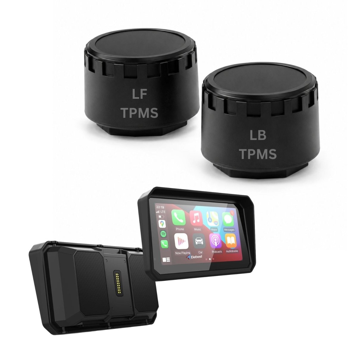 Reifendruckkontrollsystem Motorrad – TPMS Sensoren für Elebest F96C | nur mit F96C kompatibel