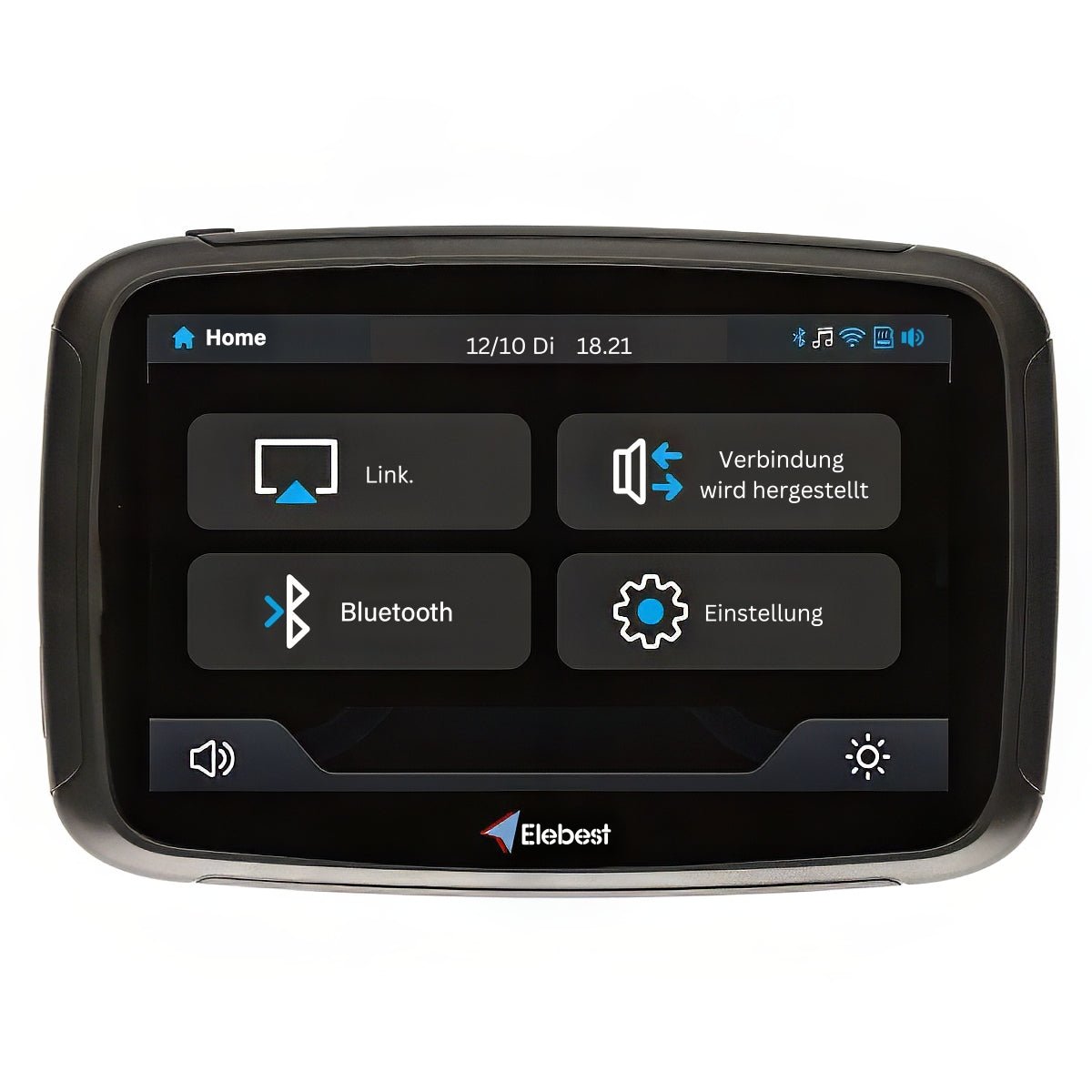 Elebest CarPlay C650 Motorrad - Navi 5 Zoll Android Auto elebest motorrad navi