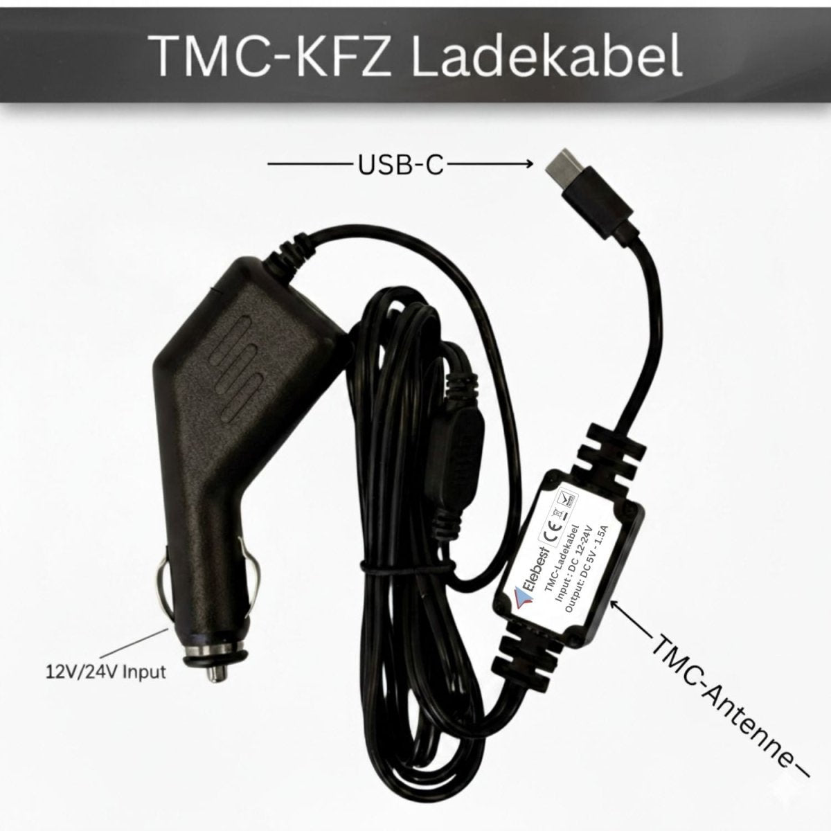 Elebest City 70AT GPS - Navi 7" TMC & Fahrspurassistent & Sonnenblende 7 Zoll Navigationsgerät Navi mit Sonnenblende