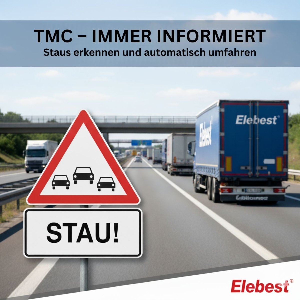 Elebest City 70AT GPS - Navi 7" TMC & Fahrspurassistent & Sonnenblende 7 Zoll Navigationsgerät Navi mit Sonnenblende