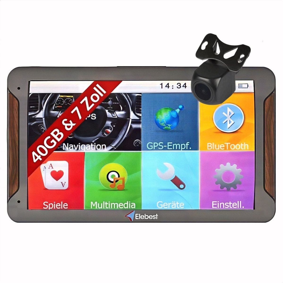 Elebest City 70K Navigations Rückfahrkamerasystem Auto Rückfahrkamera Funk kabellose rückfahrkamera