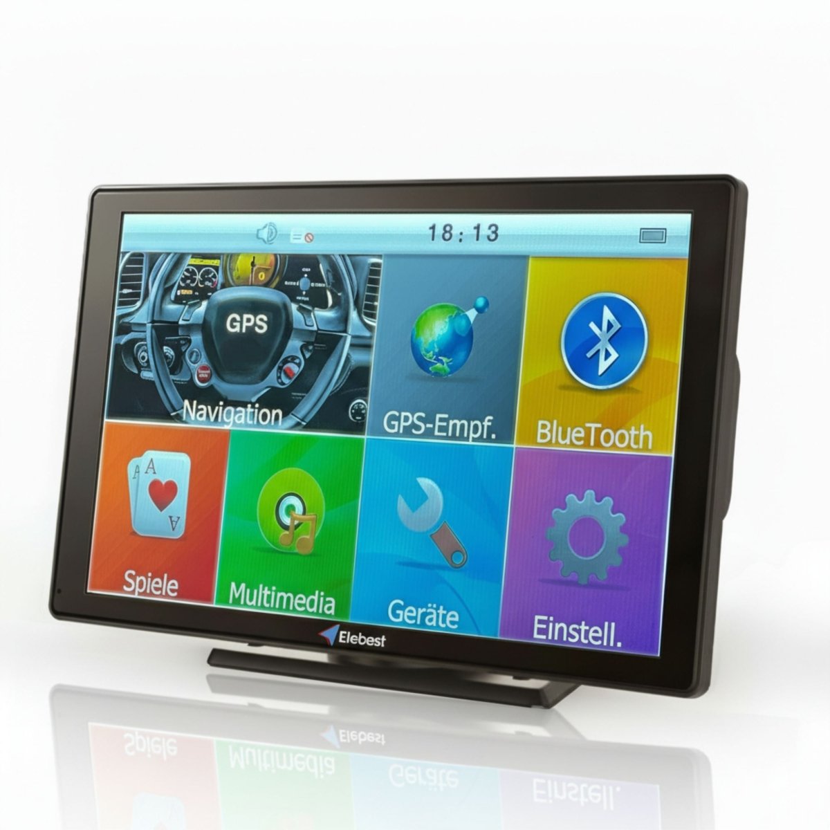 Elebest City 90 Navi – Einfaches 9 - Zoll GPS für Auto, Lkw & Wohnmobil Auto Navi mit Bluetooth Einfache Bedienung