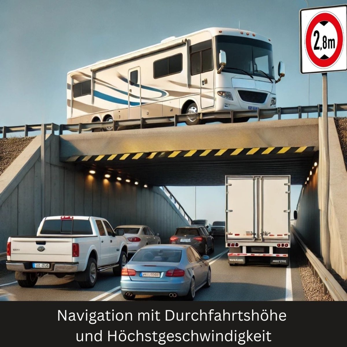 Navigationsgerät mit lauter Sprachausgabe – auch bei offenem Fenster gut verständlich