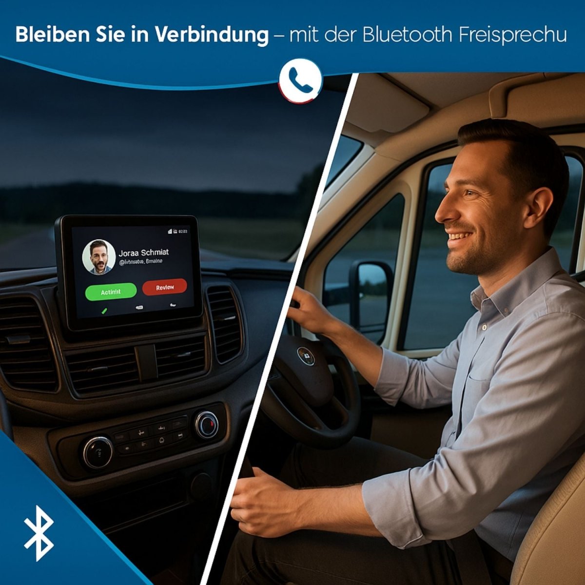 Elebest Drive 7024K Navi mit 7" Display & Kabel - Rückfahrkamera Einparkhilfe Transporter Navi für Wohnmobil