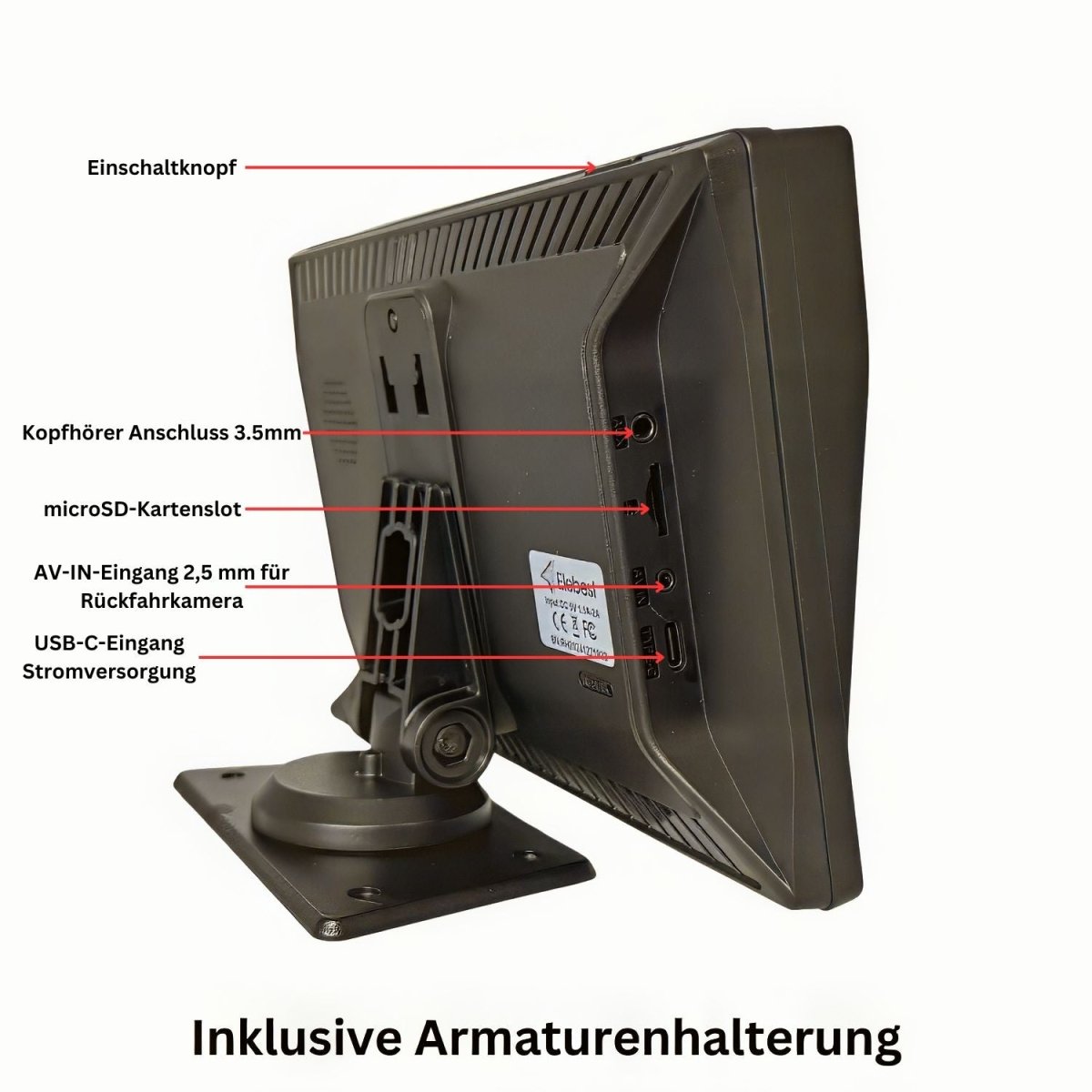 Elebest Drive 9024 Navi 9Zoll Display Funk - Rückfahrkamera 9 zoll navi mit rückfahrkamera Funk Rückfahrkamera