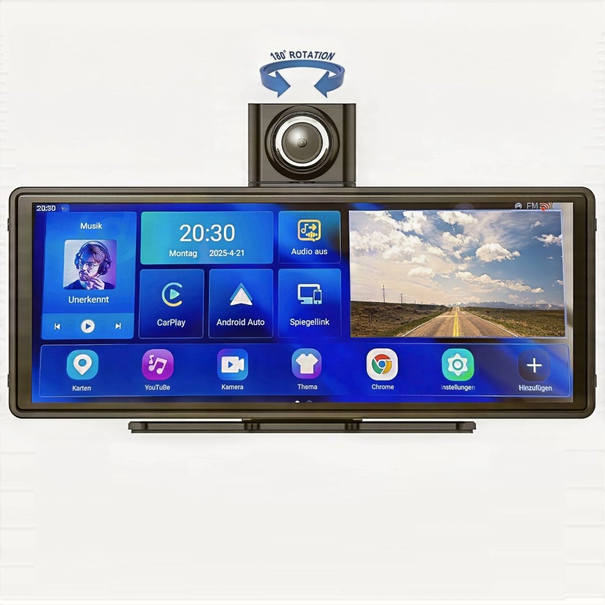 Elebest DVR AC10B 10,26 Zoll mit Android 14 und Apple CarPlay