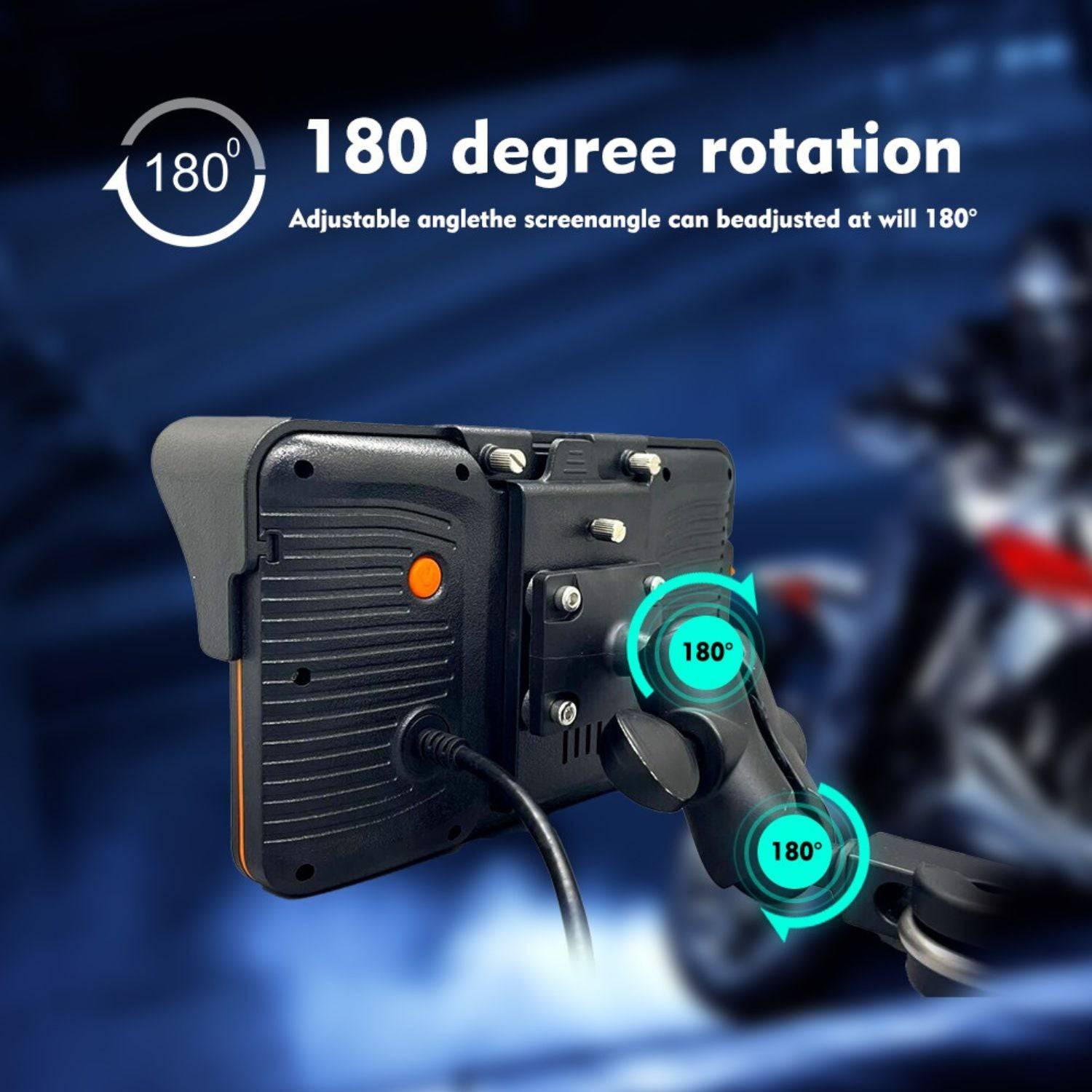 Elebest 7 Zoll CarPlay C250 Motorrad - Navi mit Rückfahrkamera Apple CarPlay elebest