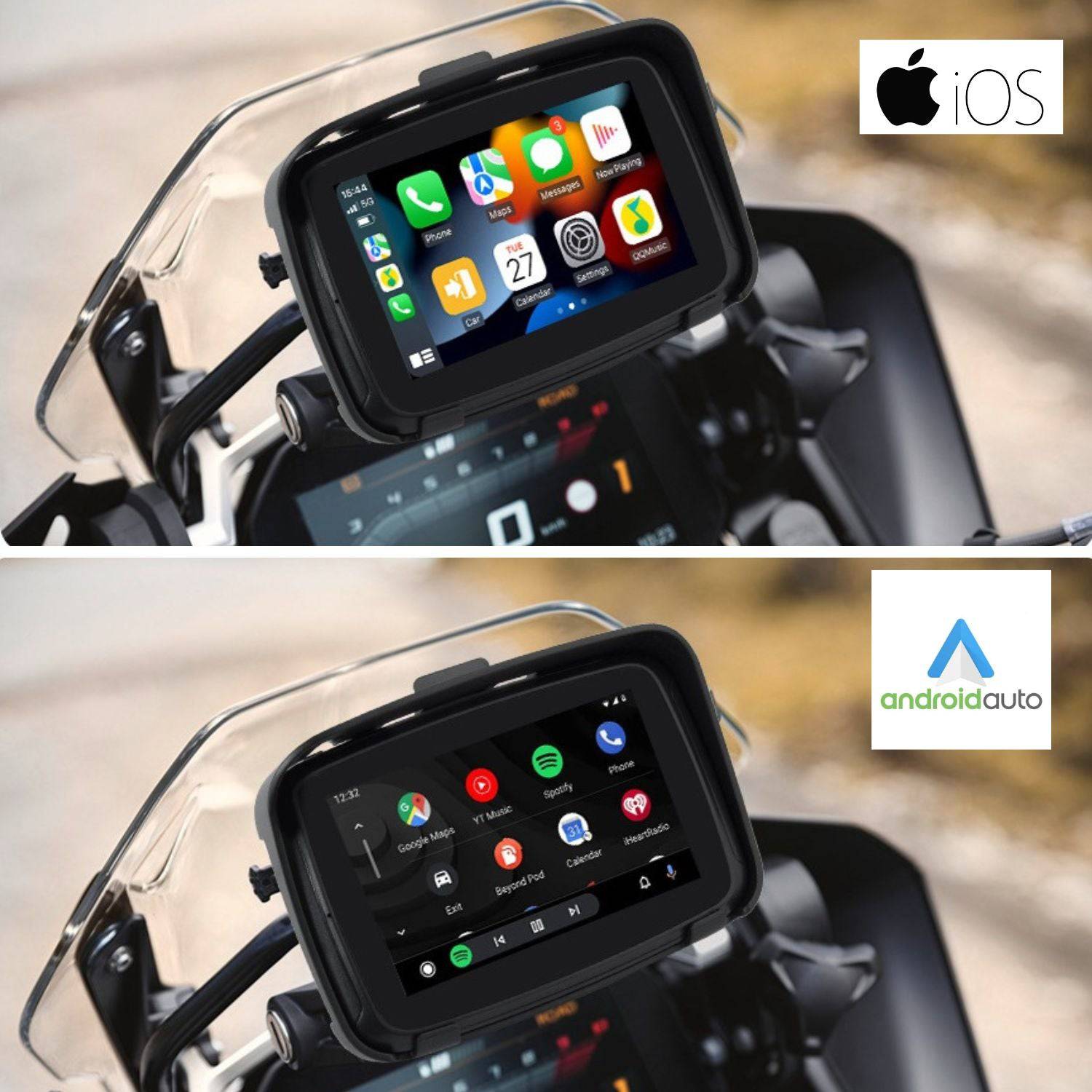 Elebest CarPlay C650 Motorrad - Navi 5 Zoll Android Auto elebest motorrad navi