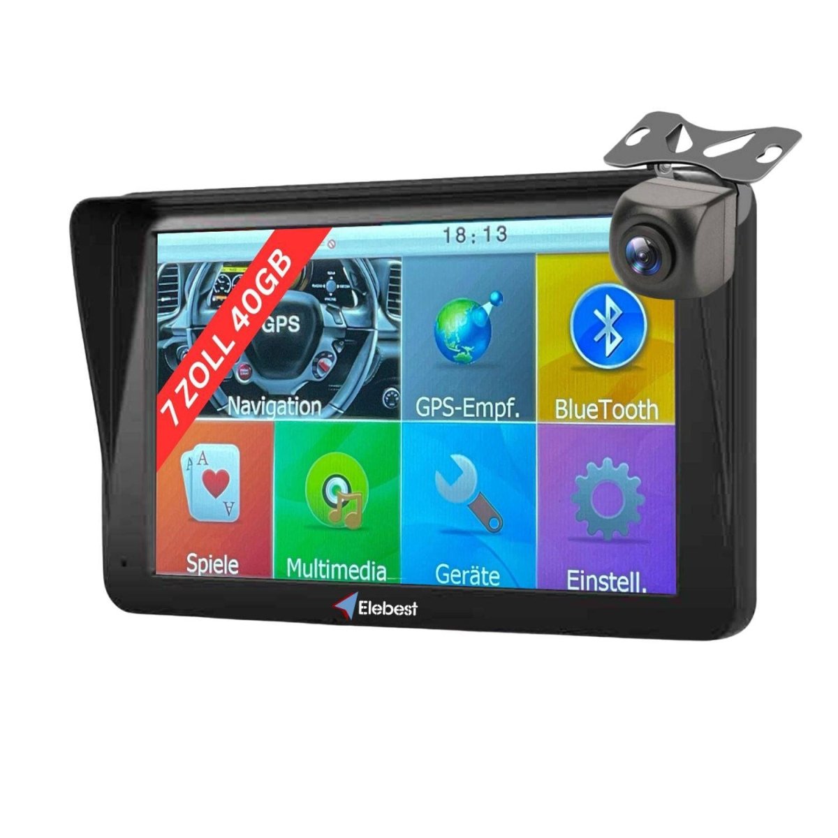 Elebest City 70KA Navi Funk - Rückfahrkamera elebest kabellose rückfahrkamera