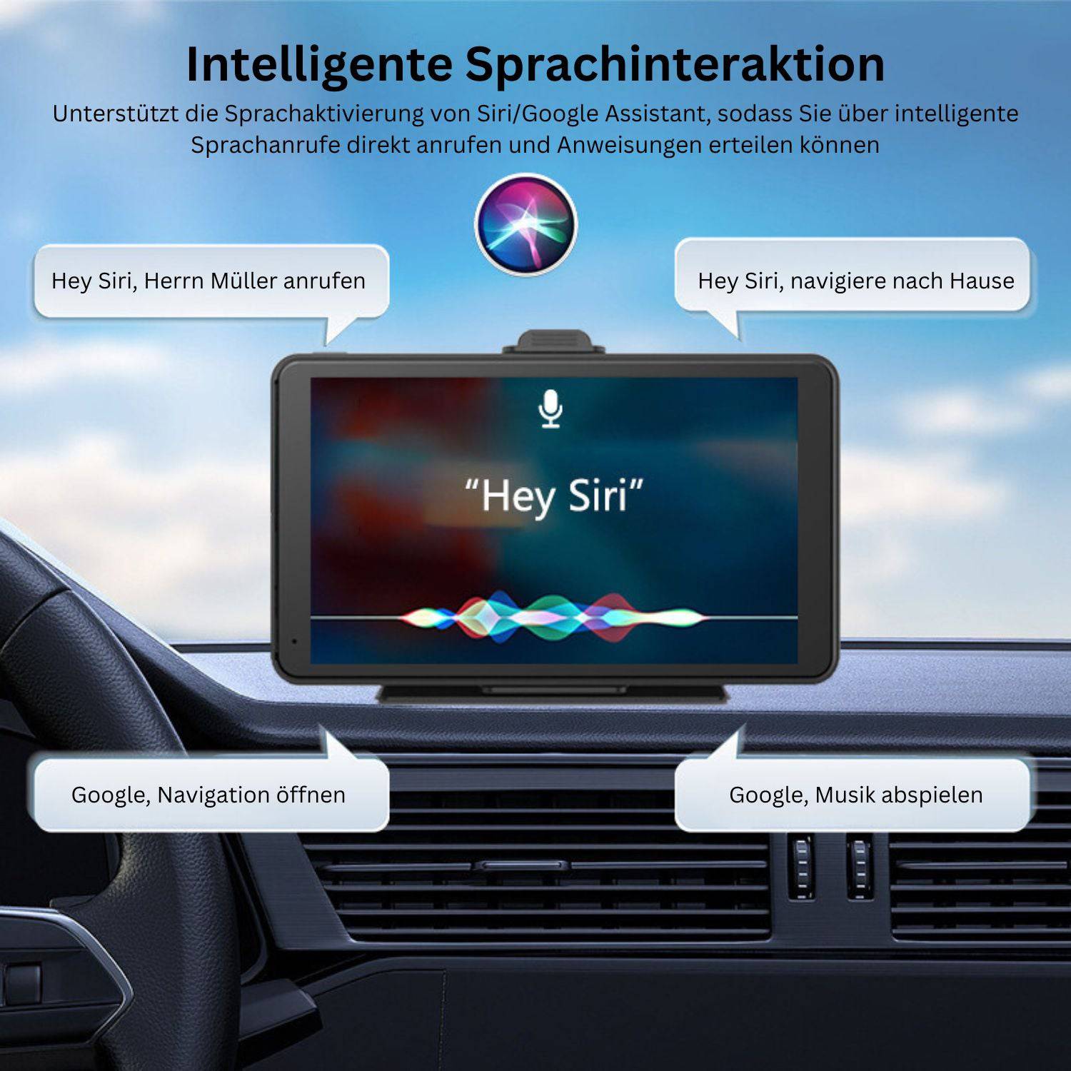 Elebest City 1070 CarPlay Android Auto 7 Zoll Navi Android Auto Elebest Navi