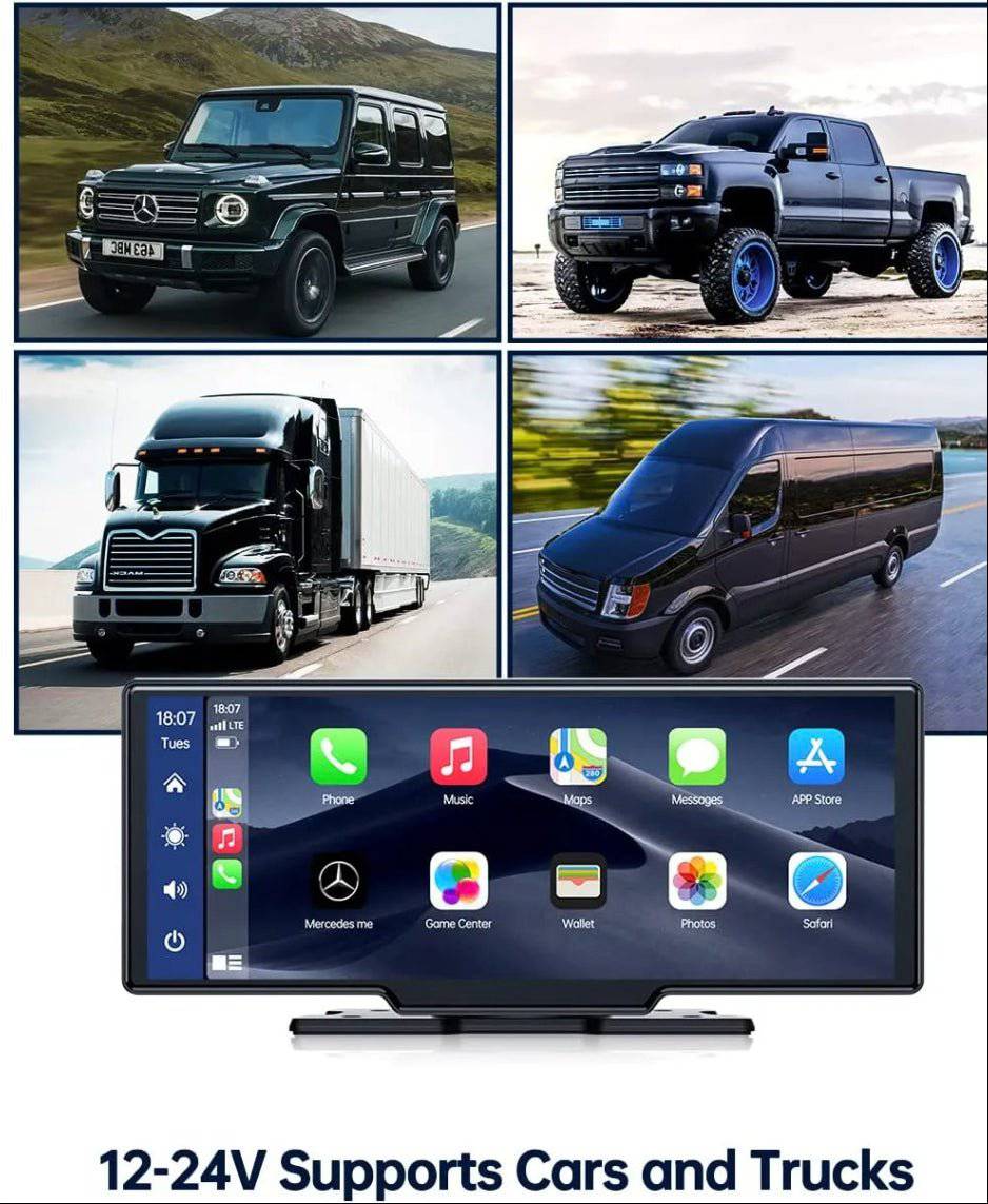 Elebest DVR 1026 Navi CarPlay, Android Auto Navi, 10.26 Zoll Apple CarPlay carplay nachrüsten