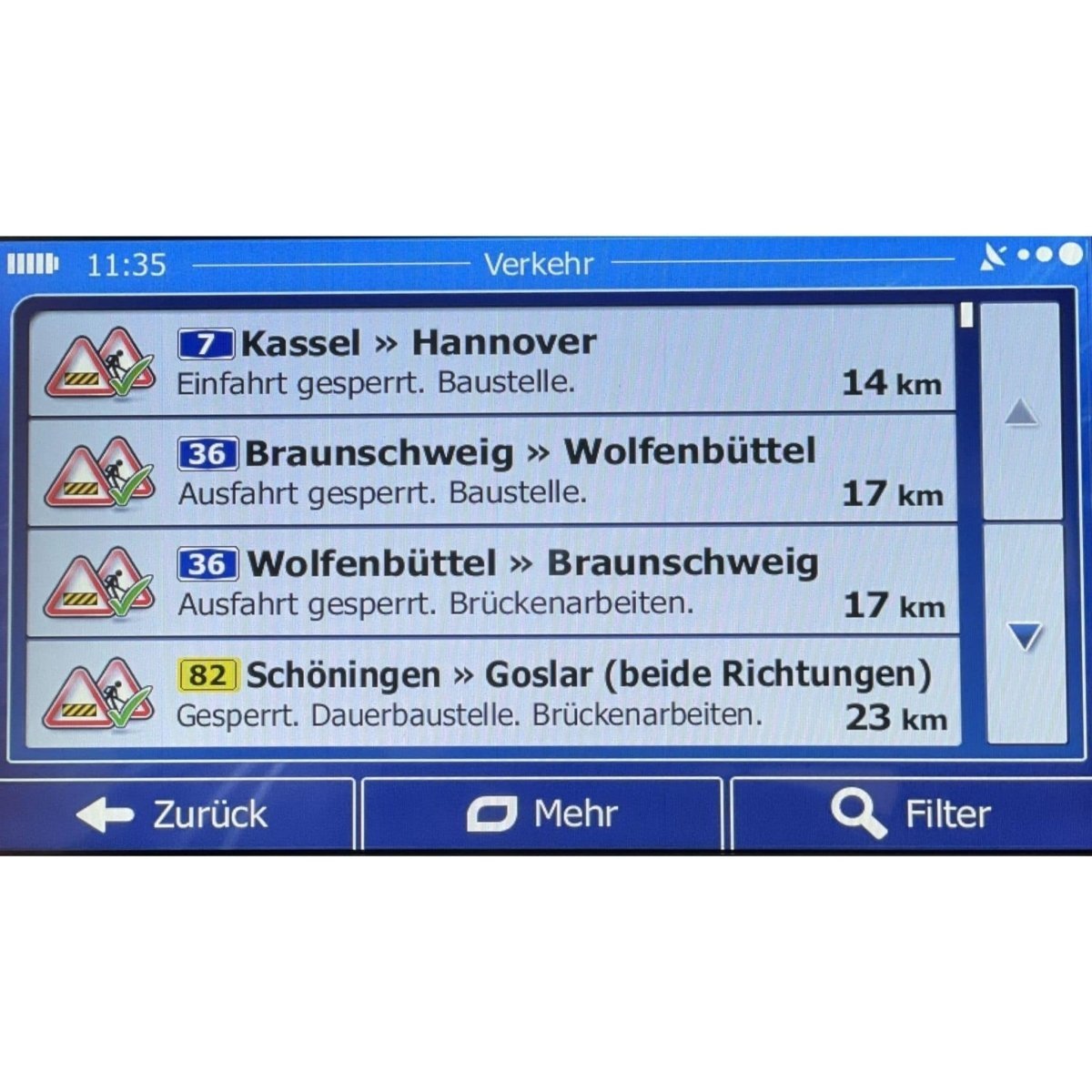 Elebest City 80KT Kabel - Rückfahrkamera TMC Navi mit TMC Fahrspurassistent Navi mit TMC Verkehrsfunkempfänger