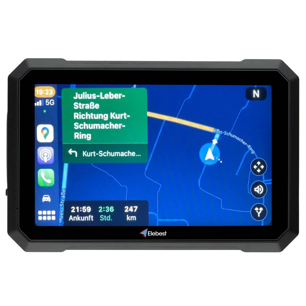 Elebest Motorrad - Navi 7 Zoll CarPlay C750 elebest motorrad navi Motorrad Navi