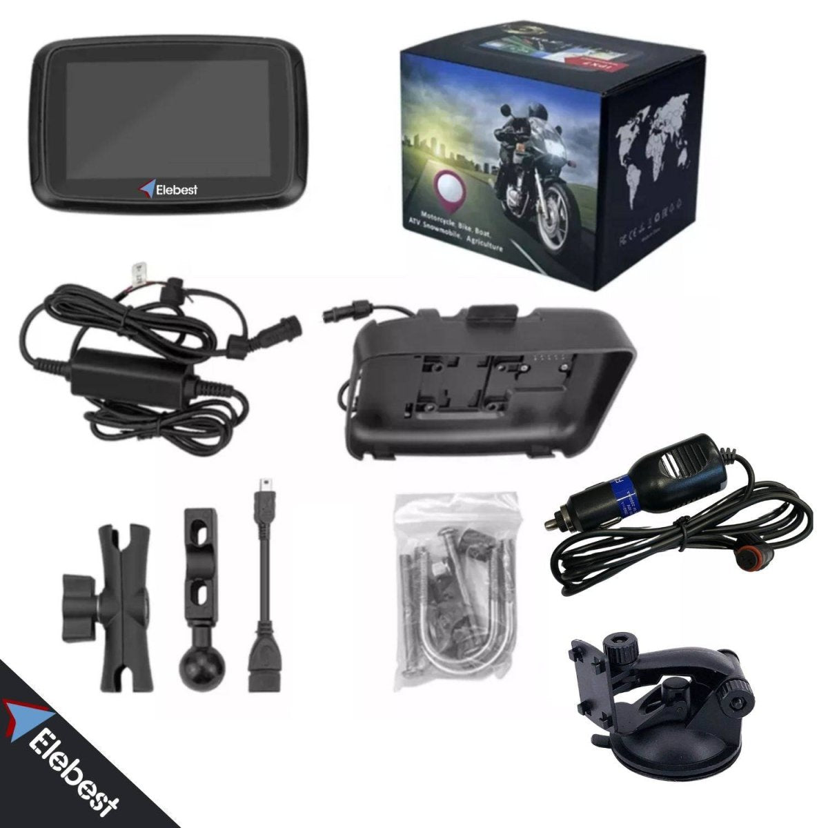 Elebest Rider W5 Motorrad - Navi 5 Zoll Display elebest motorrad navi motorrad navi test