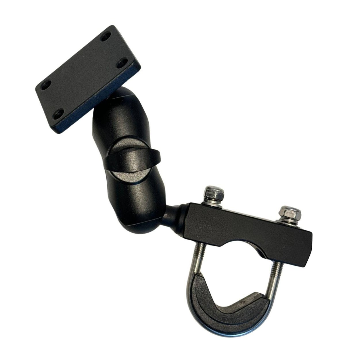 Wetterfeste Motorradhalterung von Elebest – stabile Fixierung mit Kugelgelenk für flexible Ausrichtung