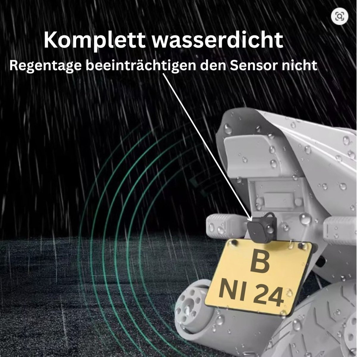 Elebest Motorrad Toter - Winkel - Assistent – Wasserdichtes Warnsystem Motorrad Navi