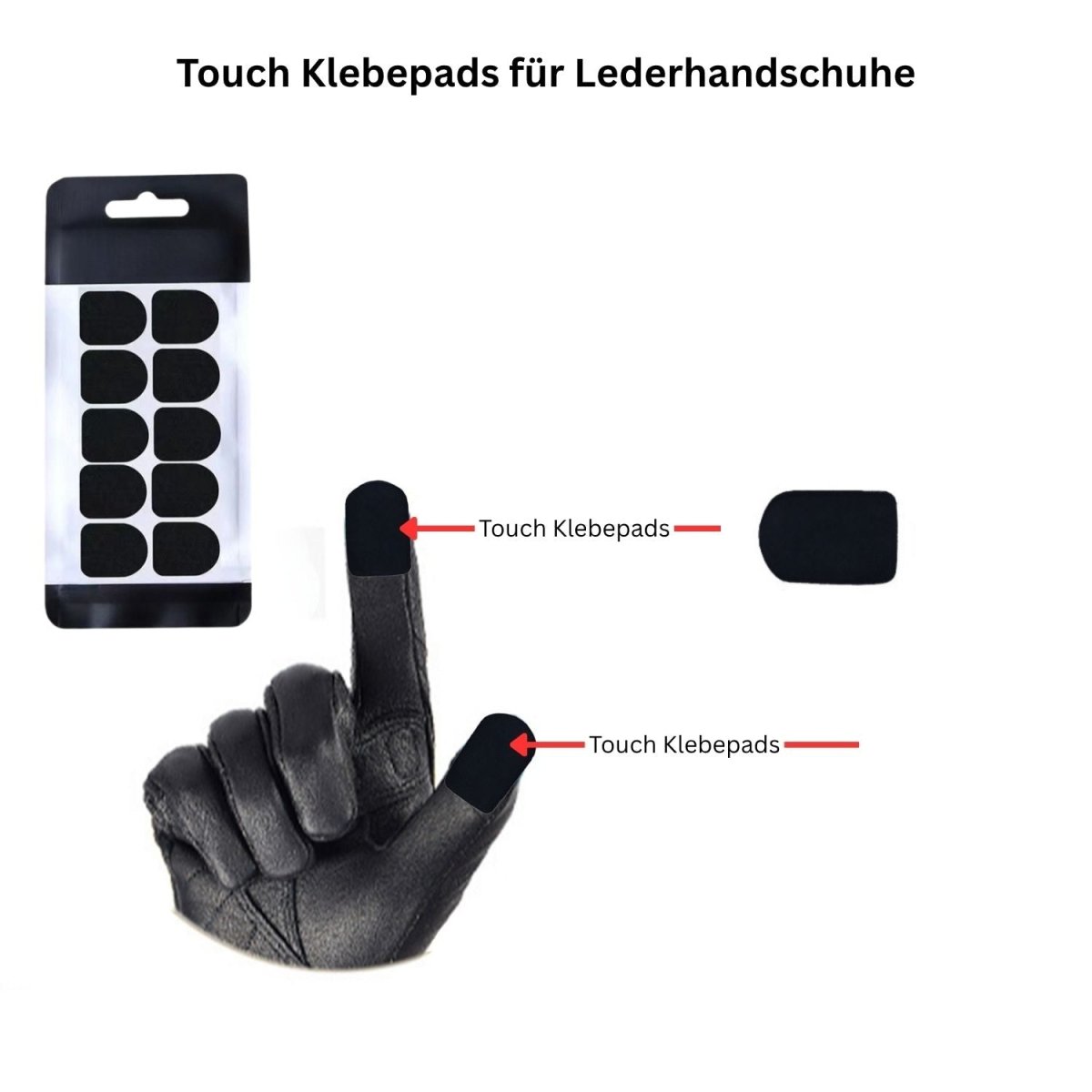Elebest Touchscreen - Aufkleber für Motorradhandschuhe