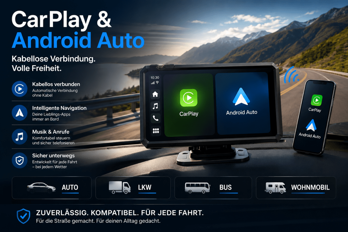 CarPlay & Android Auto nachrüsten – im Auto, Wohnmobil & LKW