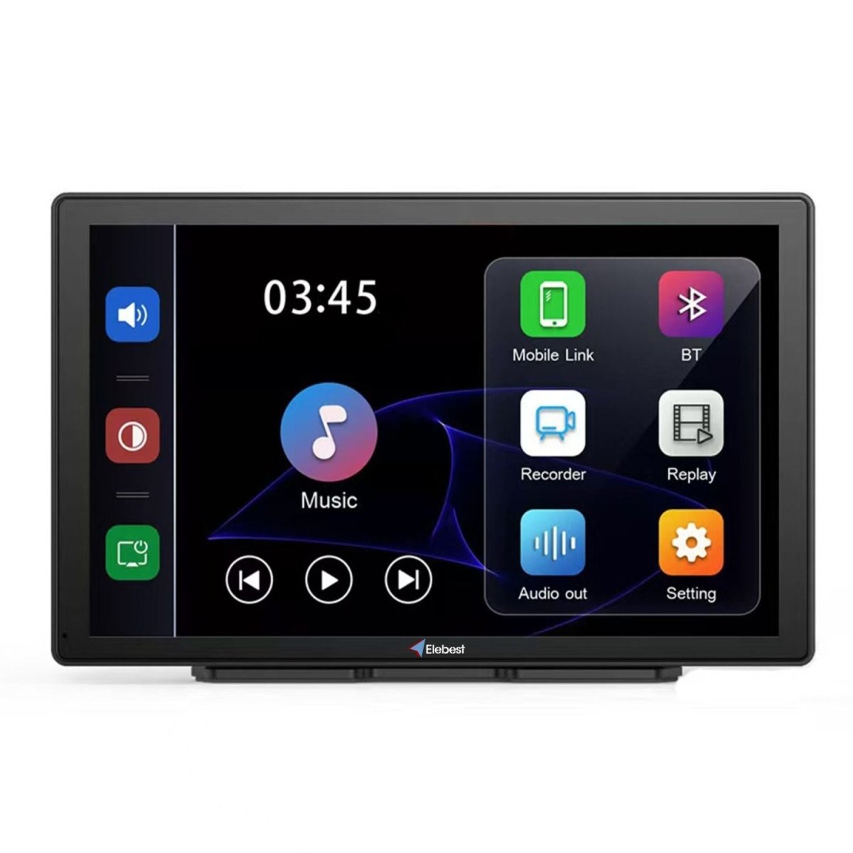 Elebest 10.1 Zoll TruckVision T10 CarPlay/Android Auto Truck - Monitor mit 4 - Kamera 10.1 Zoll Navi LKW Navi