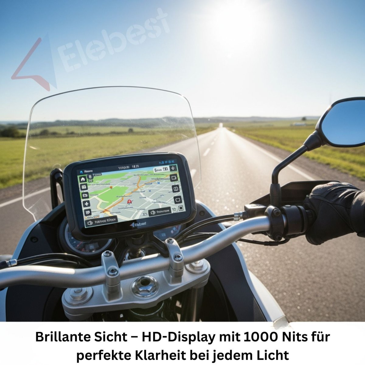Elebest 5 Zoll Motorrad - Navi C650 CarPlay Android Auto Android Auto elebest motorrad navi