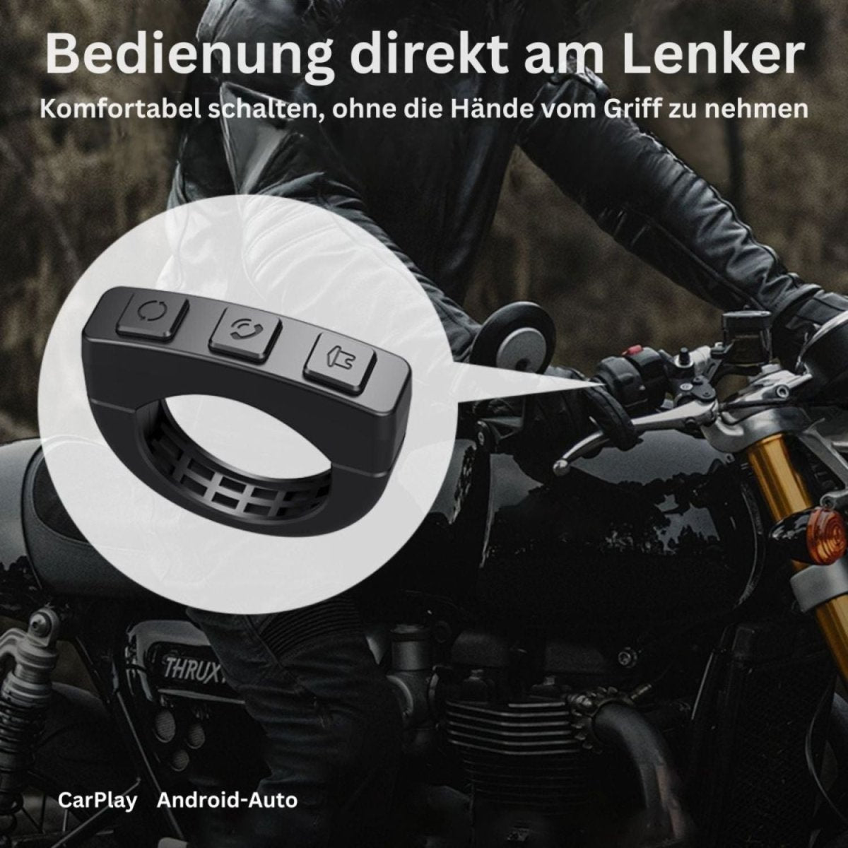 Elebest F83T Motorrad CarPlay Display mit übersichtlicher Kartenansicht am Lenker