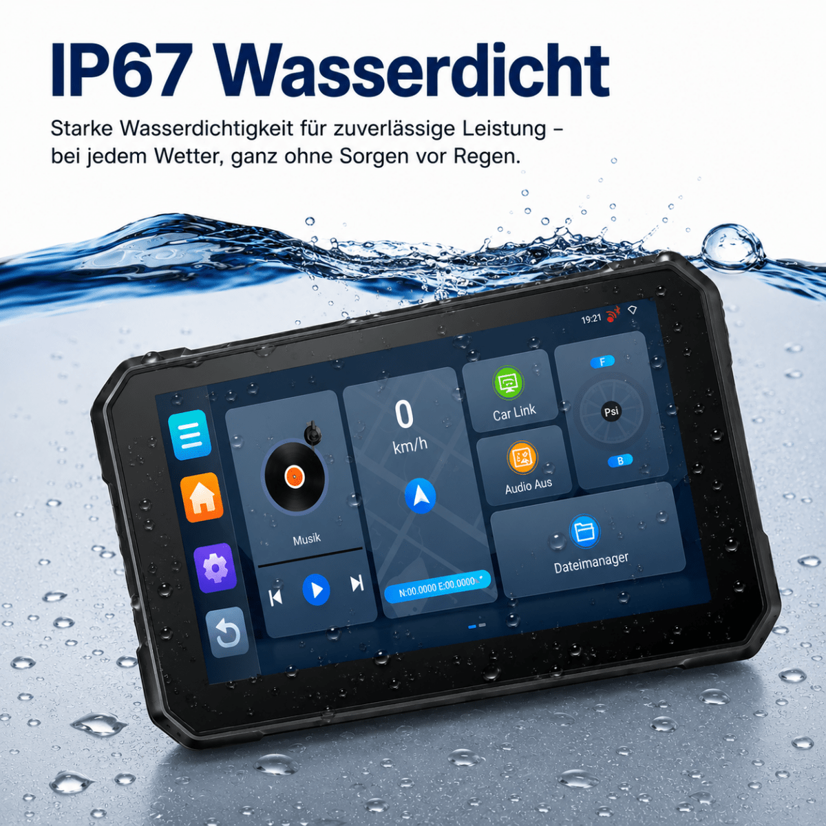 Magnethalterung mit Schnellverschluss des Elebest F97 Pro+ am Lenker