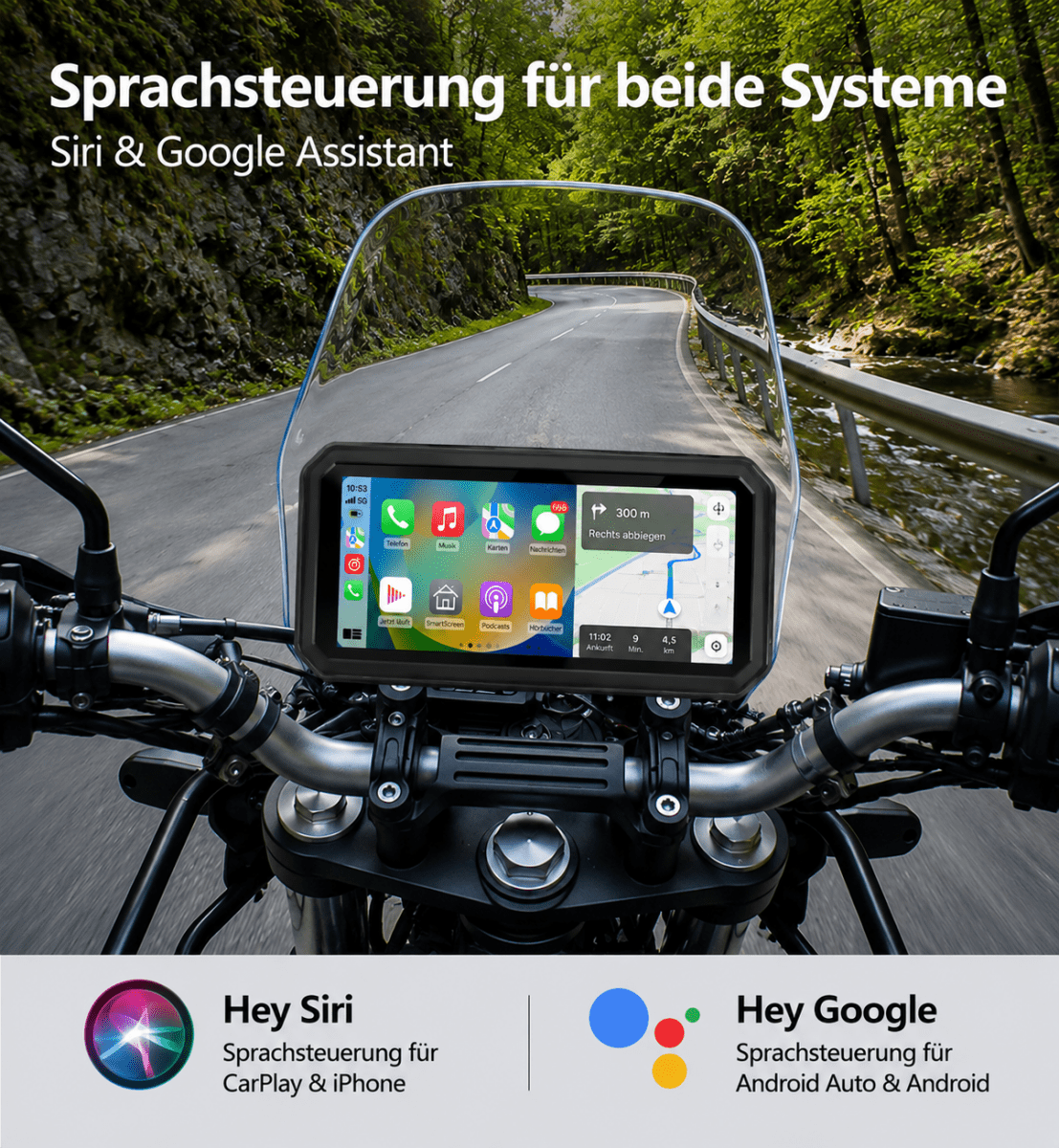 Online-Navigation per Handy-Hotspot auf dem 6 Zoll F97 Pro+ Display