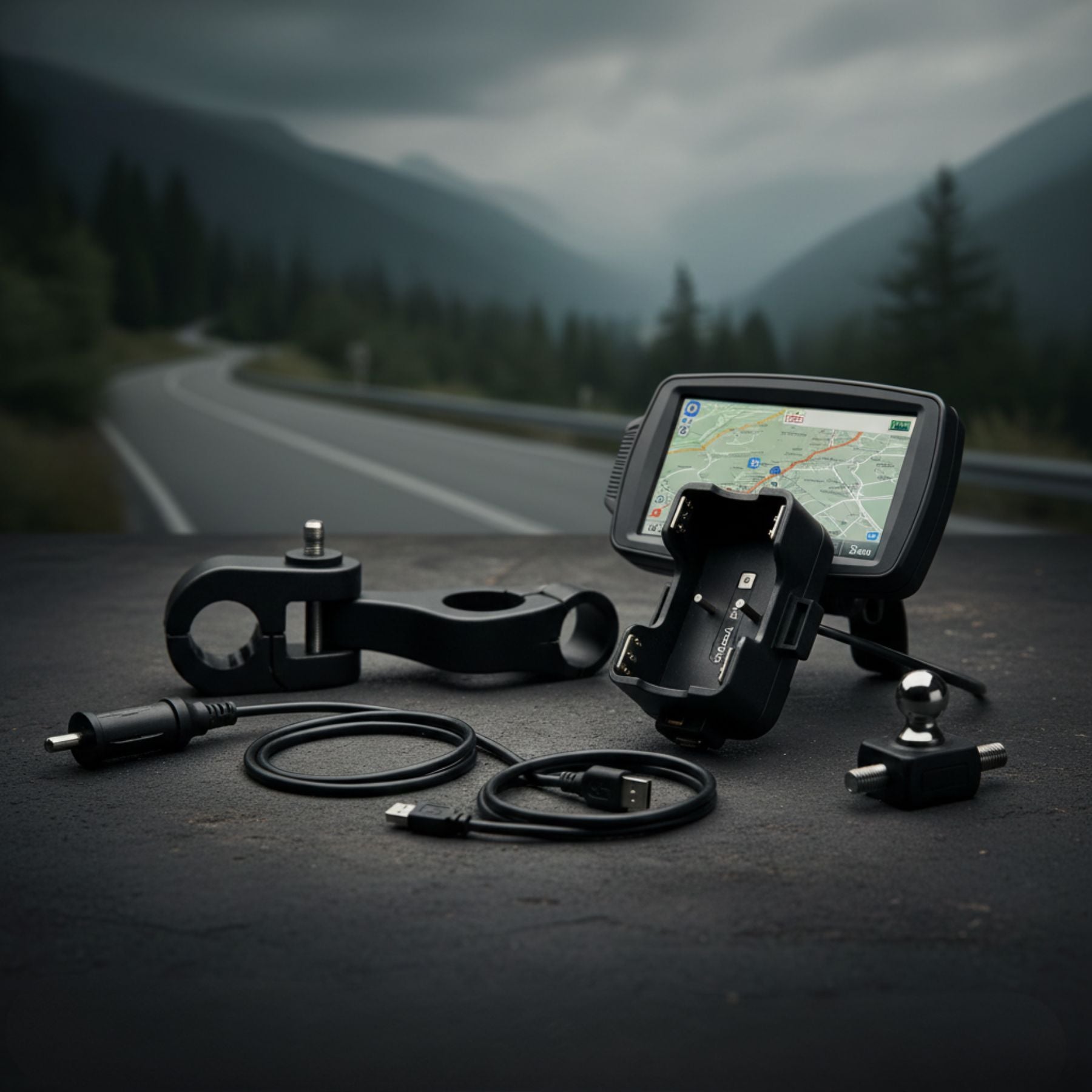 Elebest Motorrad-Navi Zubehör: Halterungen, Ladeschalen & Kabel für sichere Touren.
