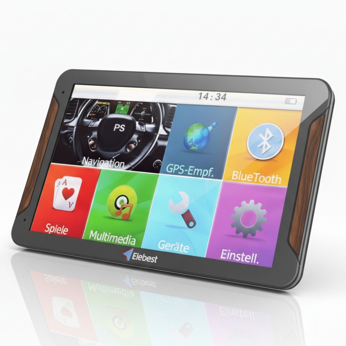 Elebest City 70 – Navi mit Fahrspurassistent & Tempolimitanzeige 7 Zoll Navigationsgerät bluetooth