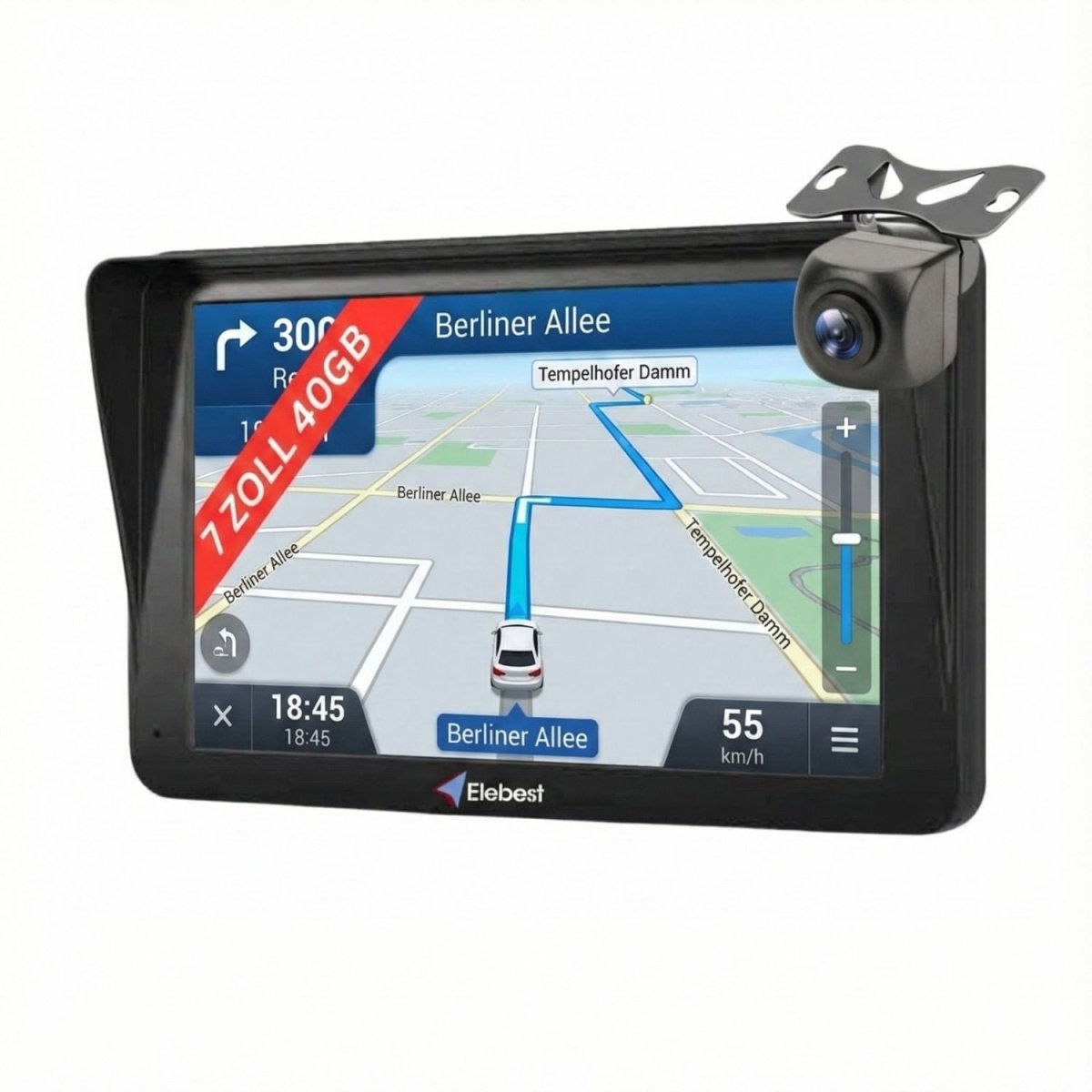 Elebest City 70KA Navi Kabel - Rückfahrkamera 7 zoll navi elebest