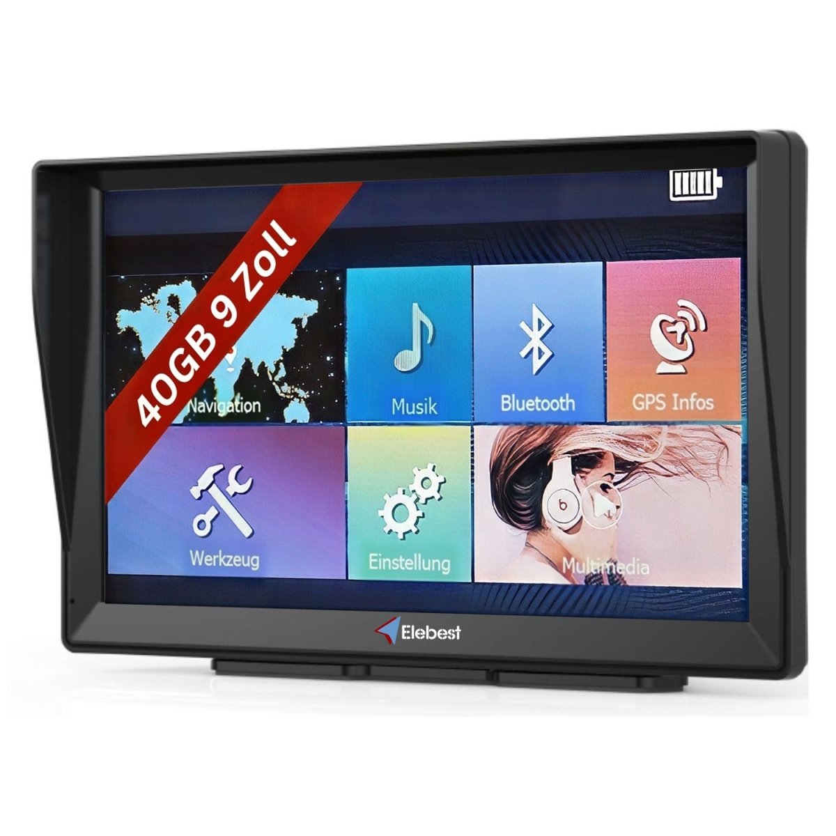 Elebest City 90+ Navi Das ultimative 9Zoll Navigationsgerät Elebest 9 Zoll Navi LKW Navi