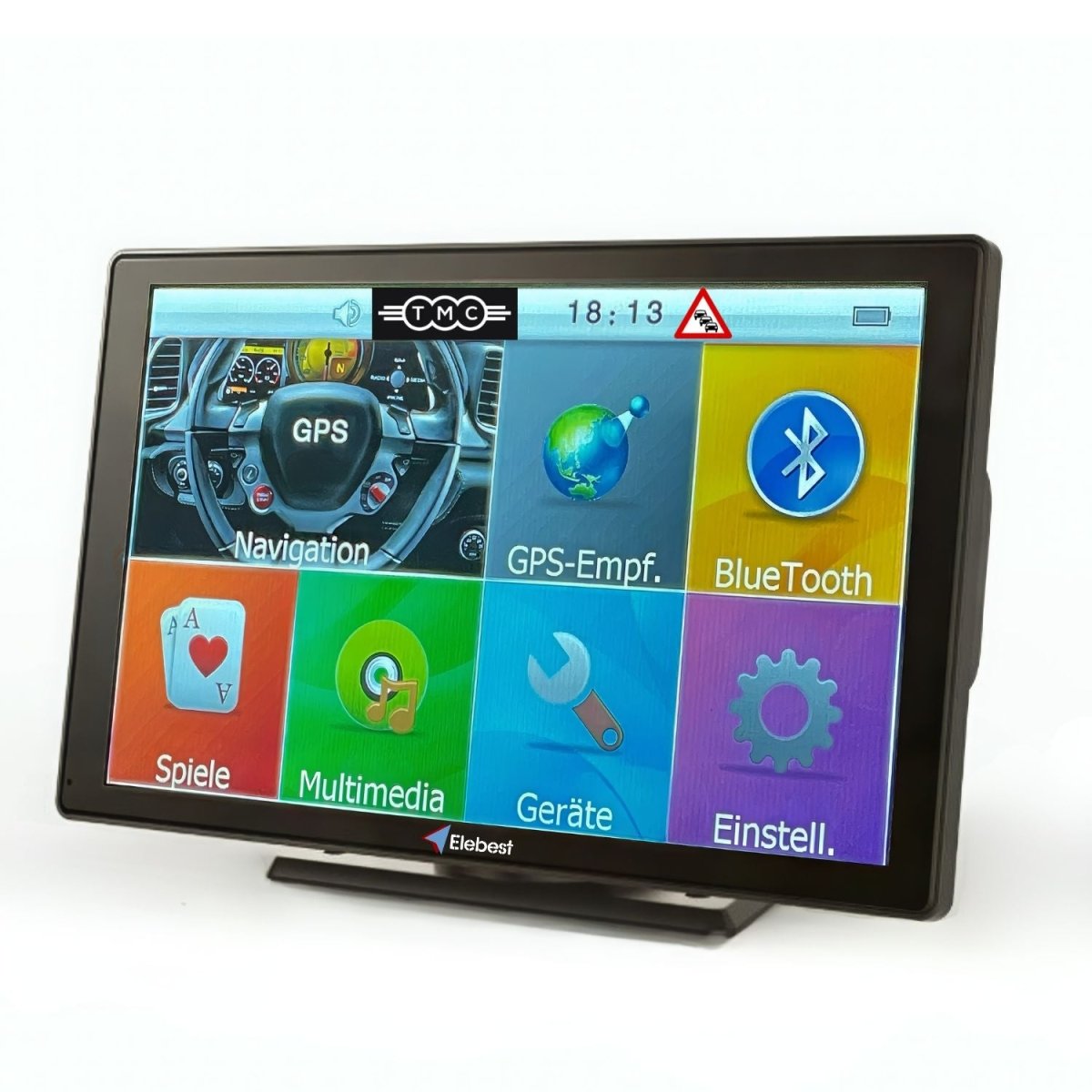 Elebest City 90T Navigationsgerät mit großem 9-Zoll-Display für Auto, Lkw und Wohnmobil