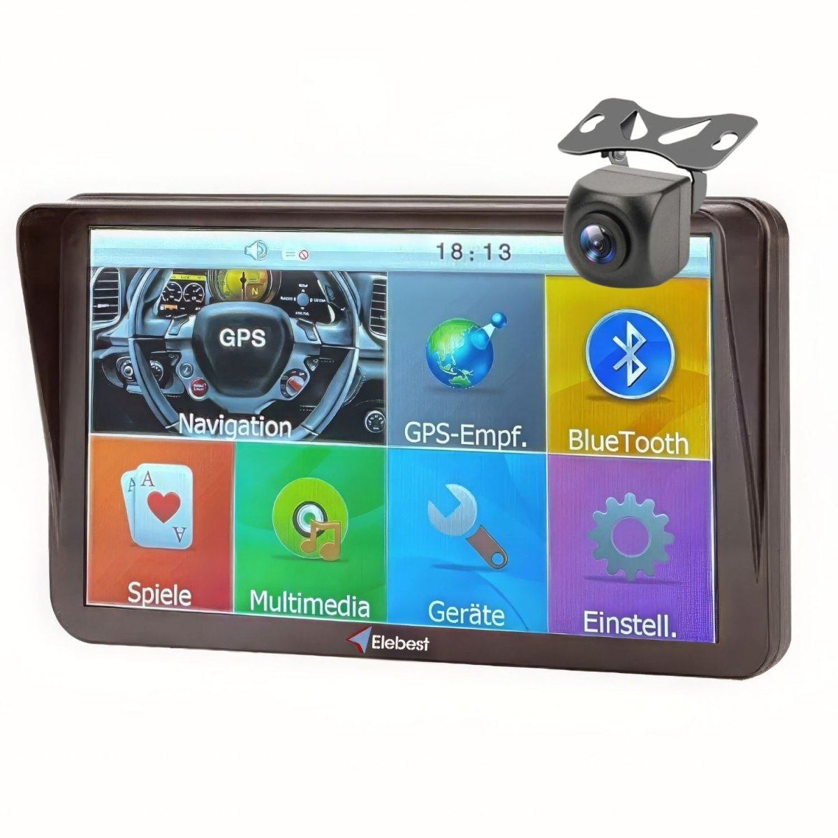 Elebest Drive 9024 Navi 9Zoll Display Funk - Rückfahrkamera 9 zoll navi mit rückfahrkamera Funk Rückfahrkamera